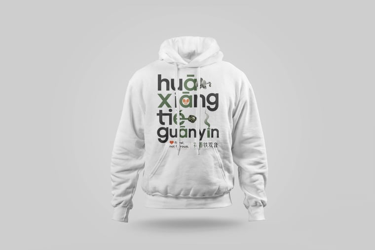 Hoodie — Floral Tie Guan Yin